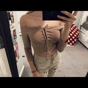 NWOT fashion nova off the shoulder top